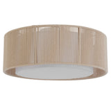 Telbix Cusco Scandinavian DIY Batten Fix Light with Soft Woven Fabric Shade | Medium