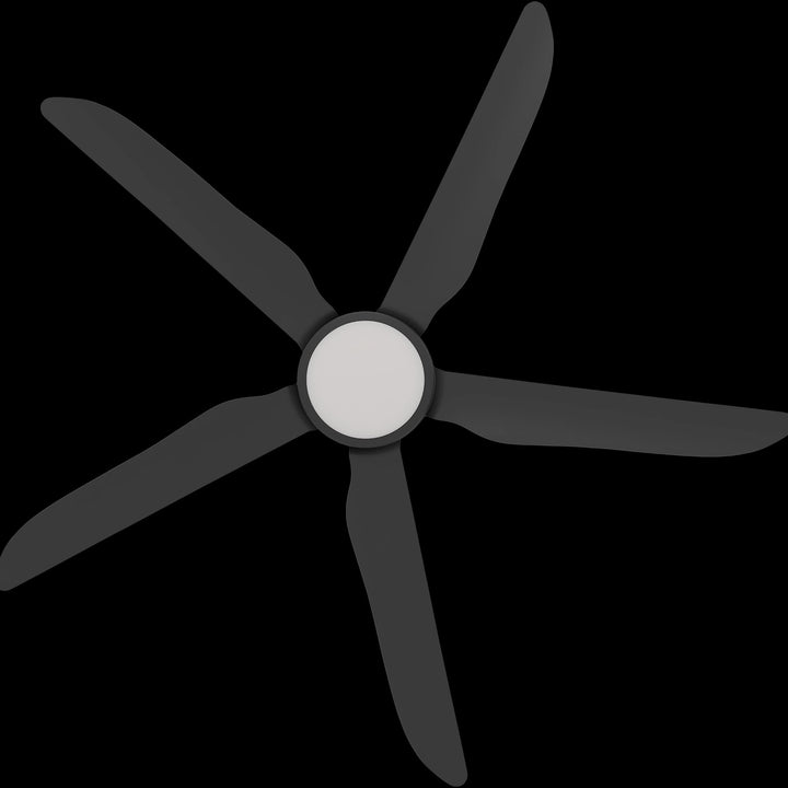 Calibo Storm 56" (1430mm) 5 Blade 18W Tricolour LED Light Indoor/Outdoor DC Ceiling Fan & Remote | Matte Black