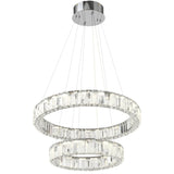 Telbix Rias 2 Tier Pendant Light | Chrome