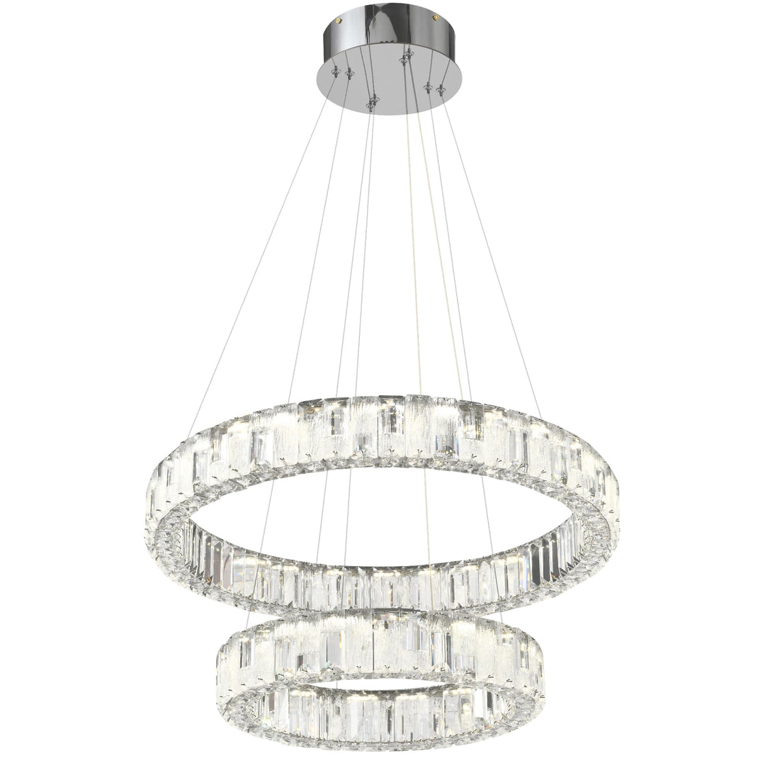 Telbix Rias 2 Tier Pendant Light | Chrome