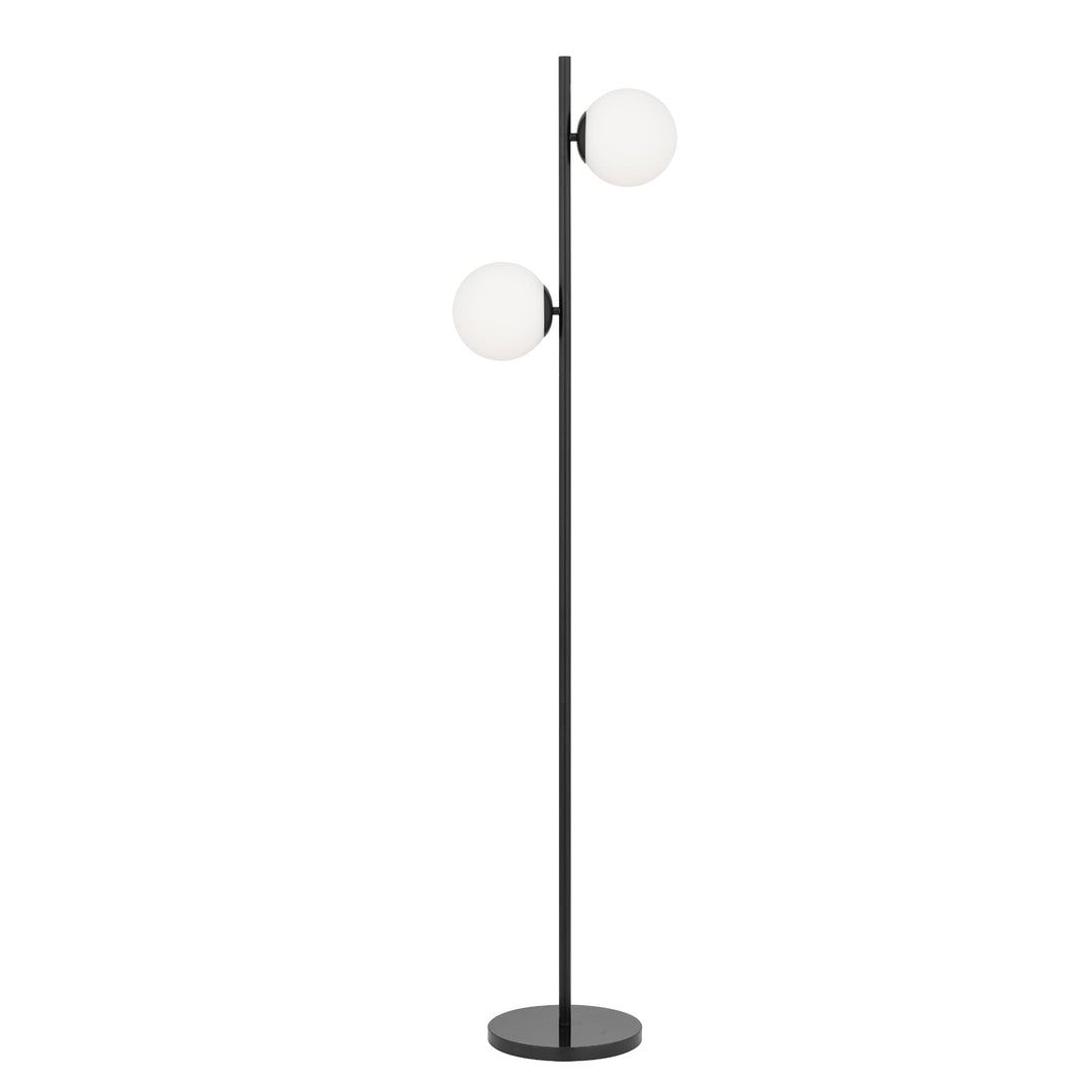 Telbix Figaro 2 Light Floor Lamp (E27) | Black