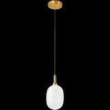 Calibo Lark Diamond Pattern 124mm Glass Pendant | Opal