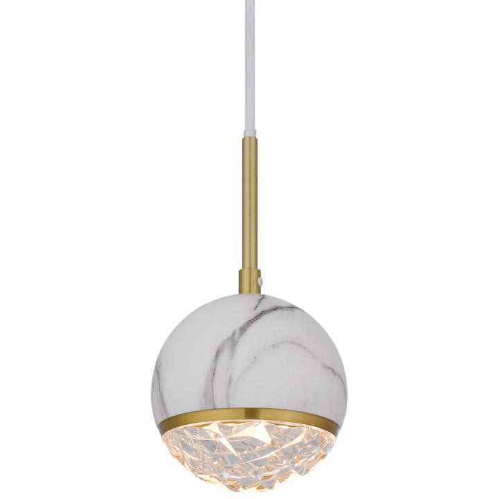Telbix Oneta 1 Light Pendant | White