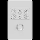Calibo Sora 48" DC Ceiling Fan with Wall Control and Remote | White