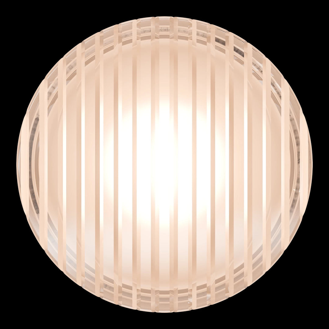 Calibo Gull Round Ribbed Acrylic 3CCT LED Exterior Wall Light | White