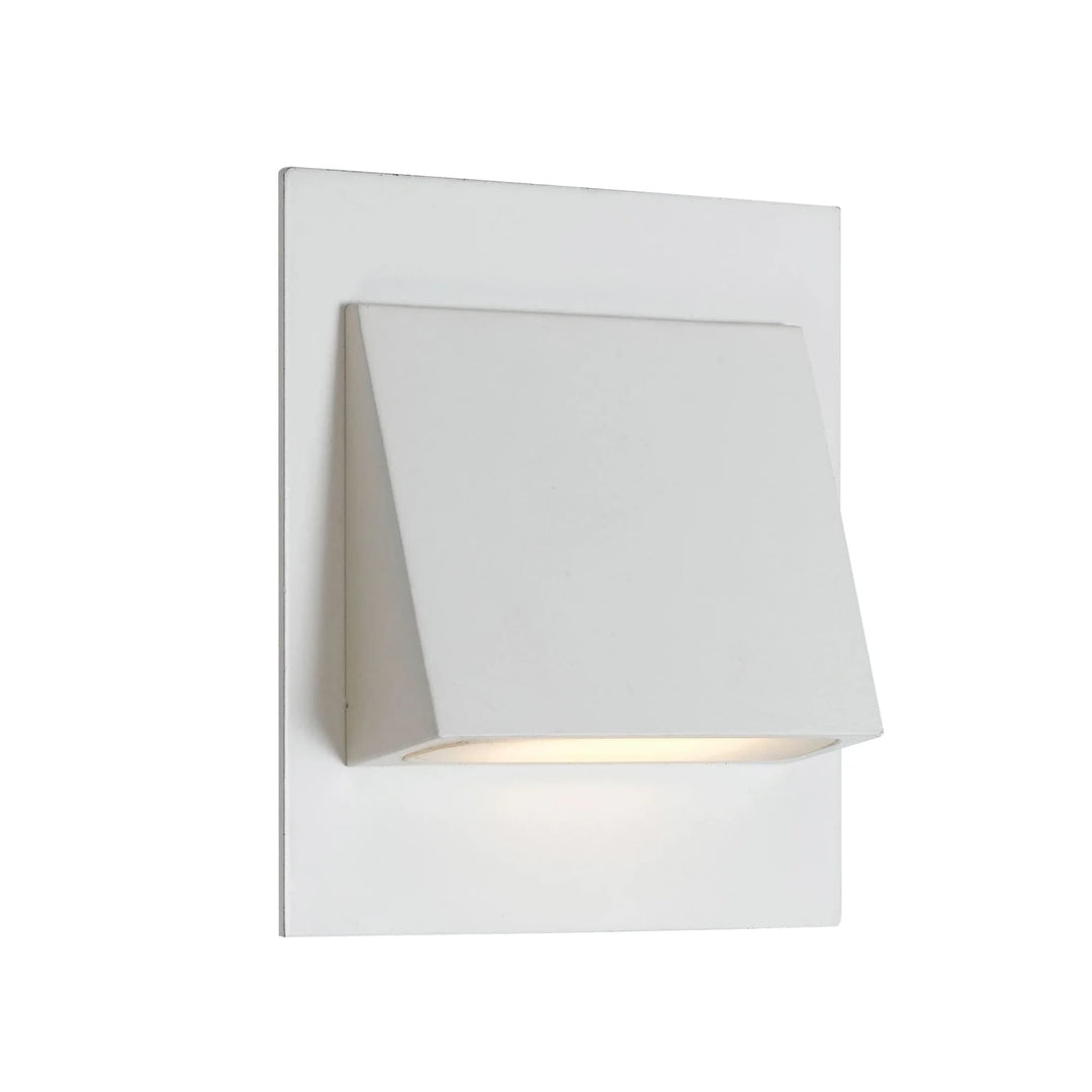 Telbix Brea Square Warm White LED Stair Light | White
