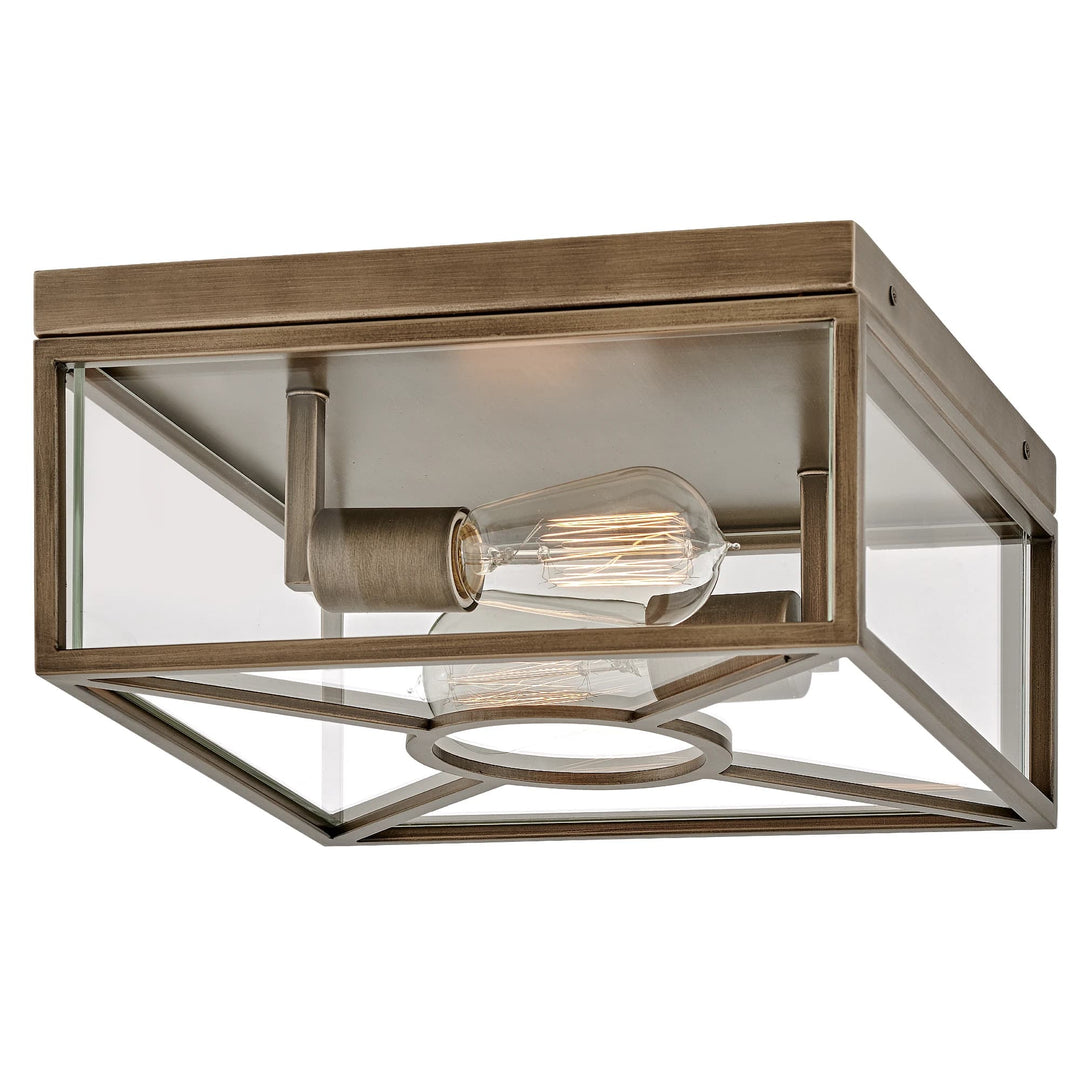 Hinkley Brixton Small Exterior Flush Mount | Burnished Bronze