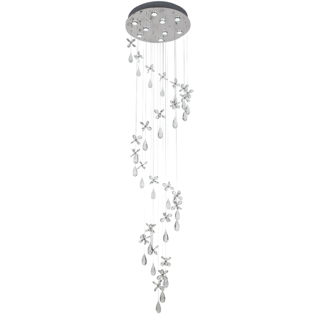 Telbix Paradis Crystal 2510mm Pendant Light | Chrome