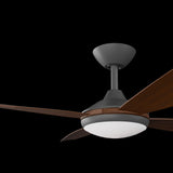 Calibo Vanga 52" DC Smart Ceiling Fan with LED Light and Remote Control | Black and Koa