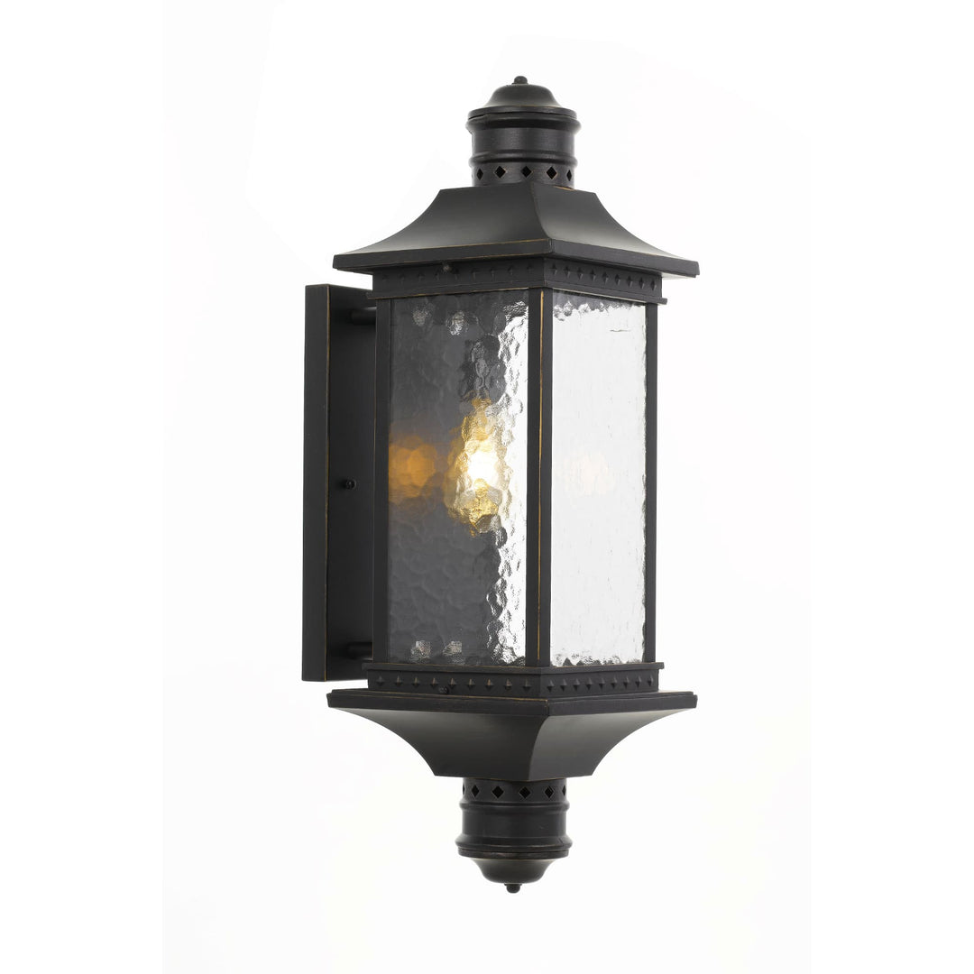 Telbix Leeds 2 Light Exterior Wall Light IP44 (E27) | Black