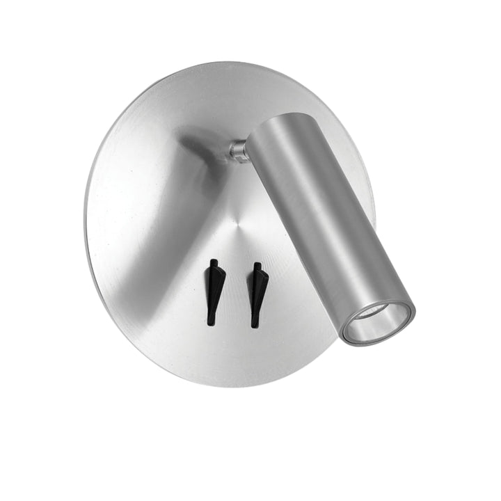 Telbix Esra Round LED Uplighter and Spotlight | Aluminium
