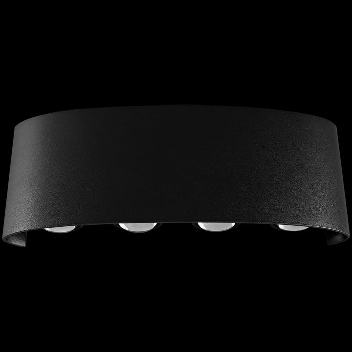 Calibo Bold 8W Multi-Beam LED Exterior Wall Light | Black