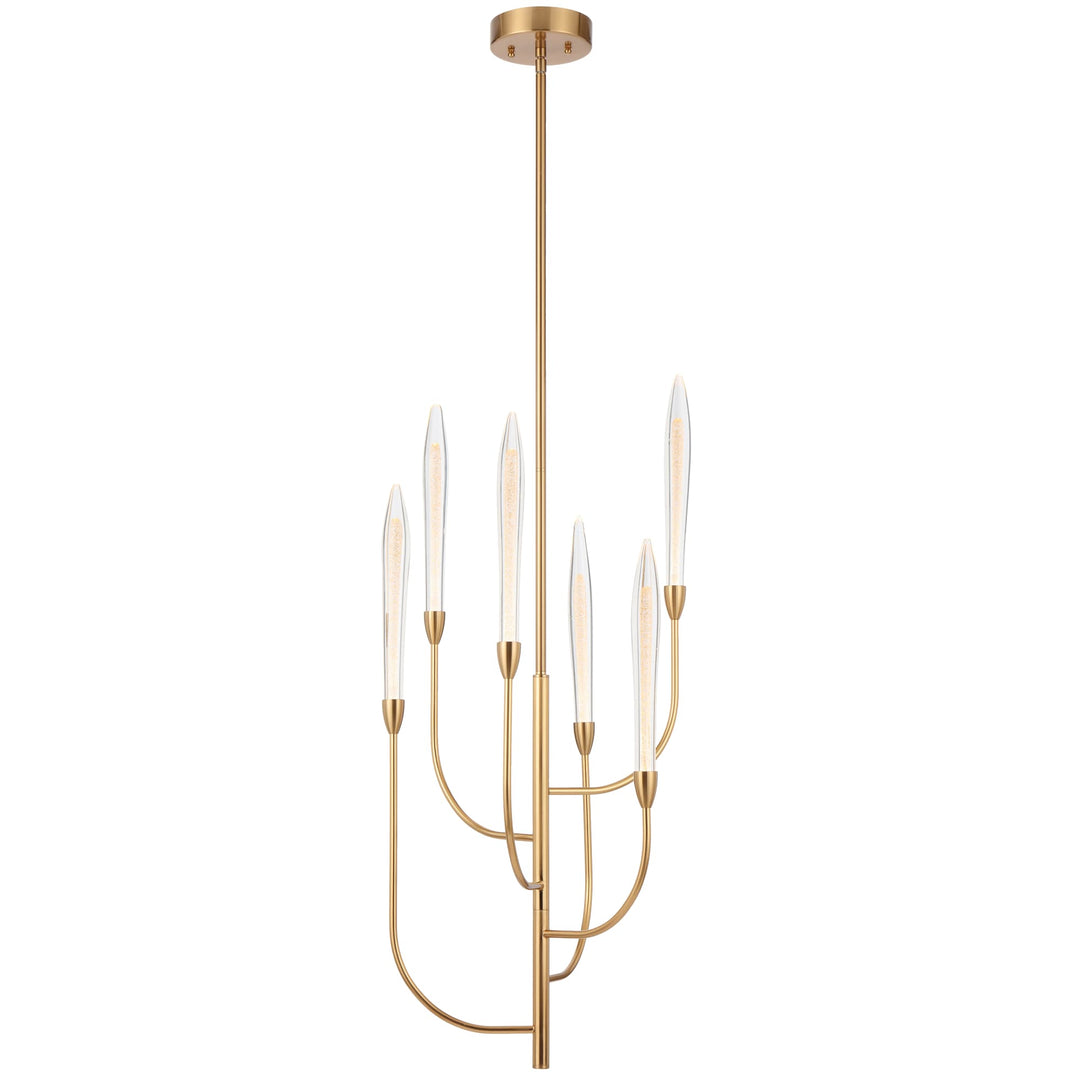 Telbix Archer LED Candelabra Modern Chandelier | 6 Light