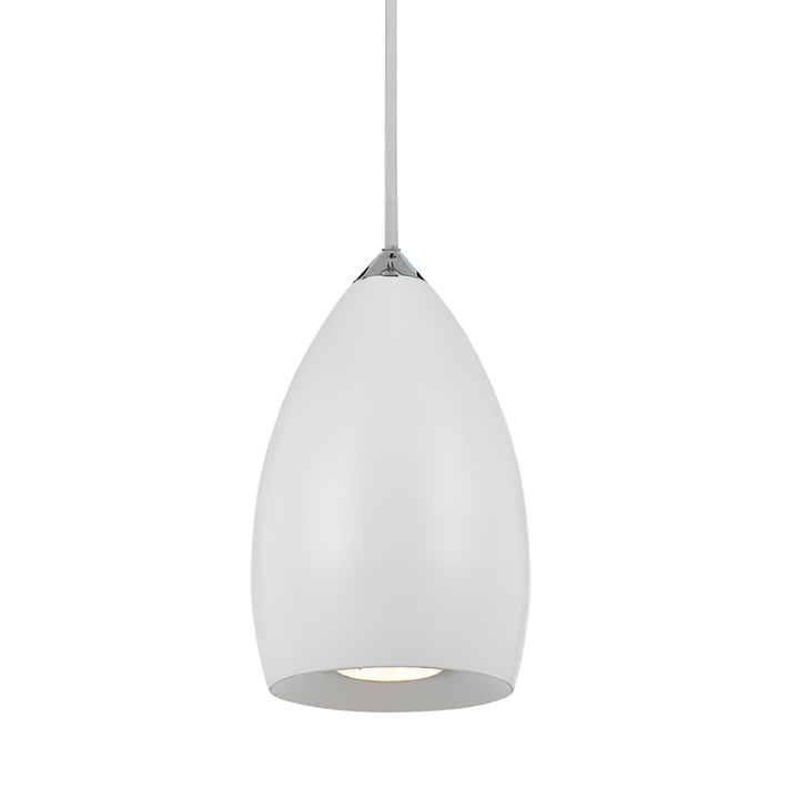 Telbix Tolosa 6W COB GU10 LED Metal Shade Pendant Light | White