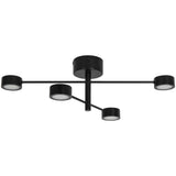 Nordlux Clyde 4 Light LED Flush Mount Ceiling Spotlight | Black