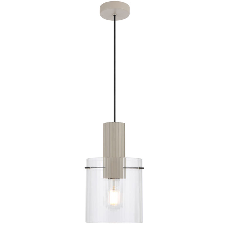 Telbix Mika 180mm Pendant Light | Grey