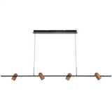 Telbix Kindle 4 Light Pendant Light | Black