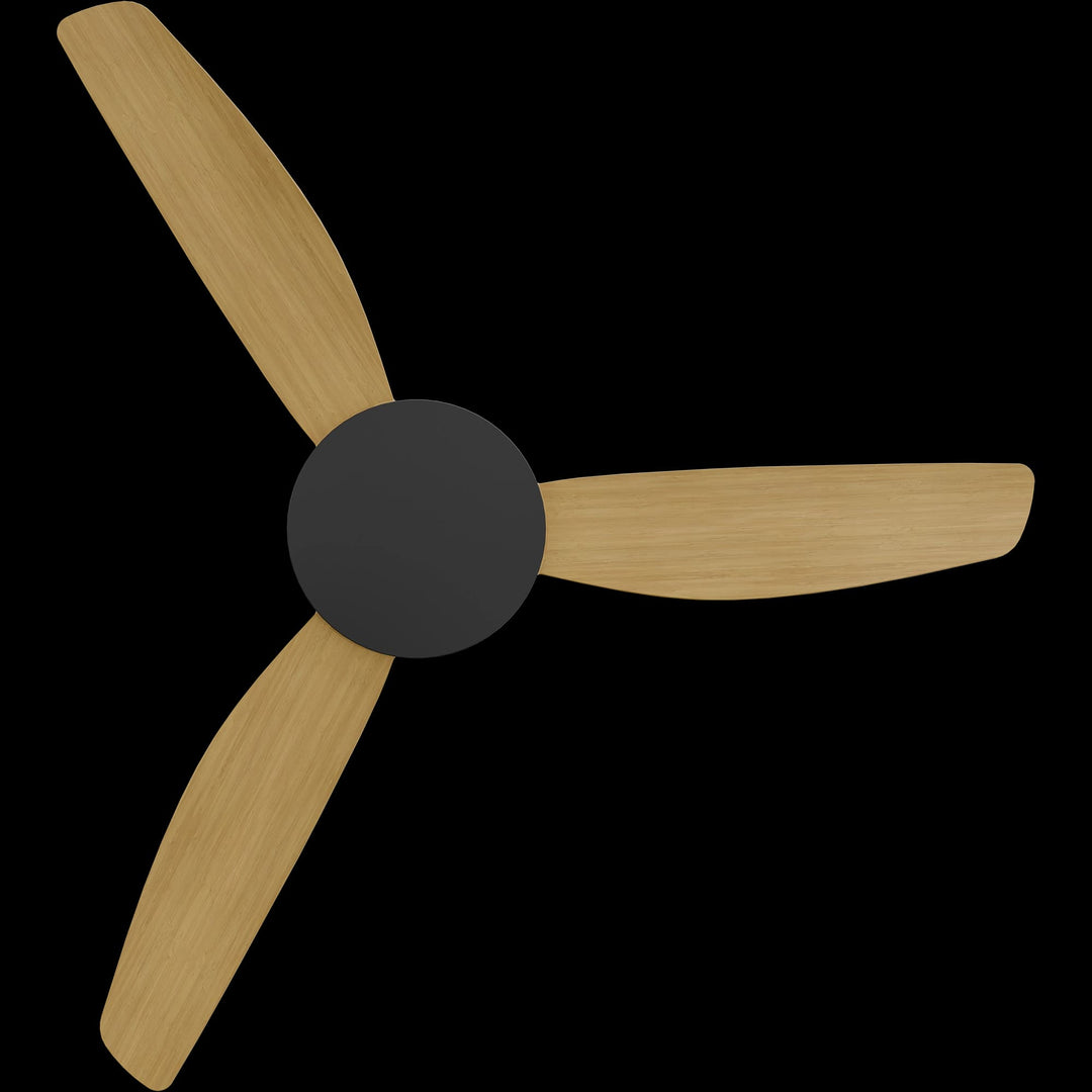 Calibo Condor 48" DC Smart Ceiling Fan with Remote Control | Black and Bamboo