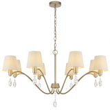 Telbix Malvern 8 Light Pendant Light | Antique Silver