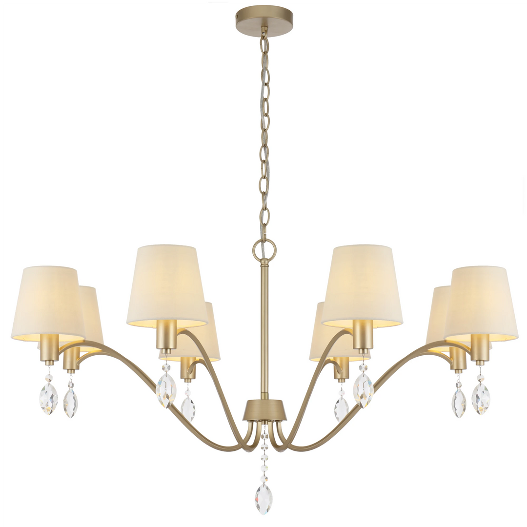 Telbix Malvern 8 Light Pendant Light | Antique Silver