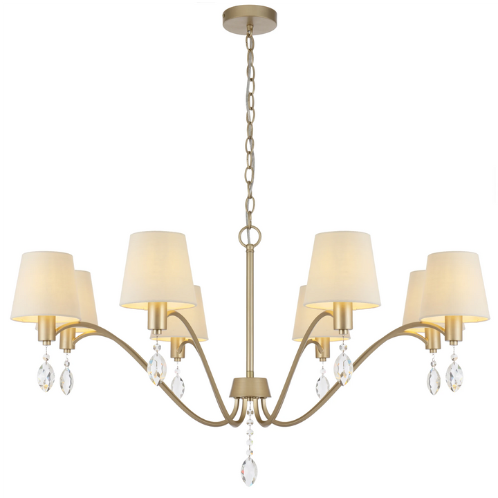 Telbix Malvern 8 Light Pendant Light | Antique Silver