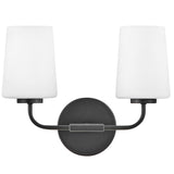 Hinkley Kline 2 Light Wall Sconce by Lark | Black