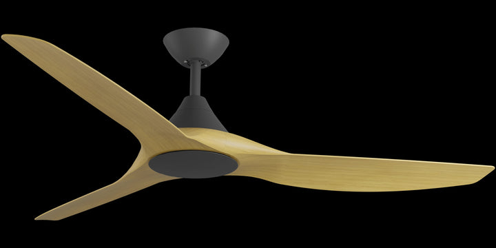 Calibo Smart CloudFan 60" (1520mm) ABS Energy Efficient DC Ceiling Fan and Remote | Black & Bamboo