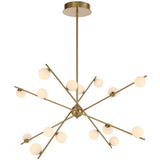 Telbix Captiva 16 Light LED Pendant | Antique Gold