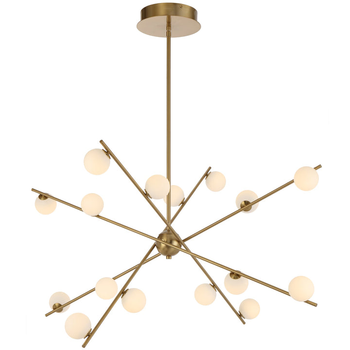 Telbix Captiva 16 Light LED Pendant | Antique Gold