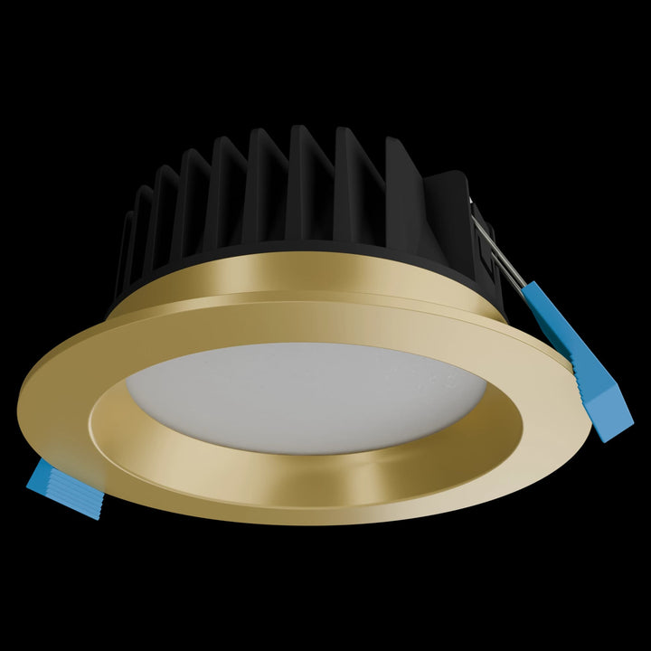 Calibo Zazu Recessed Tricolour LED Downlight with Changeable Face Plate | Brass