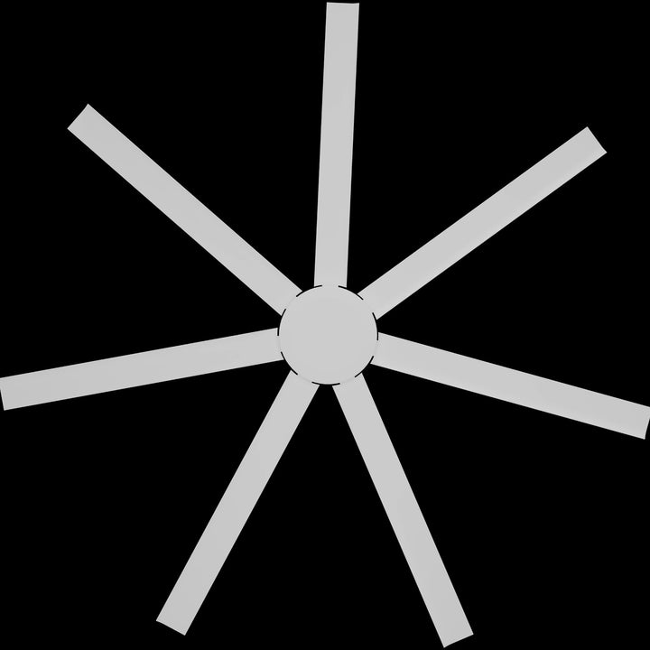 Calibo Alula 80" (2032mm) 7 Blade Indoor/Outdoor DC Ceiling Fan & Remote | White