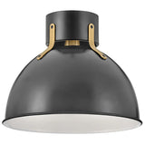 Hinkley Argo Small Flush Mount | Satin Black