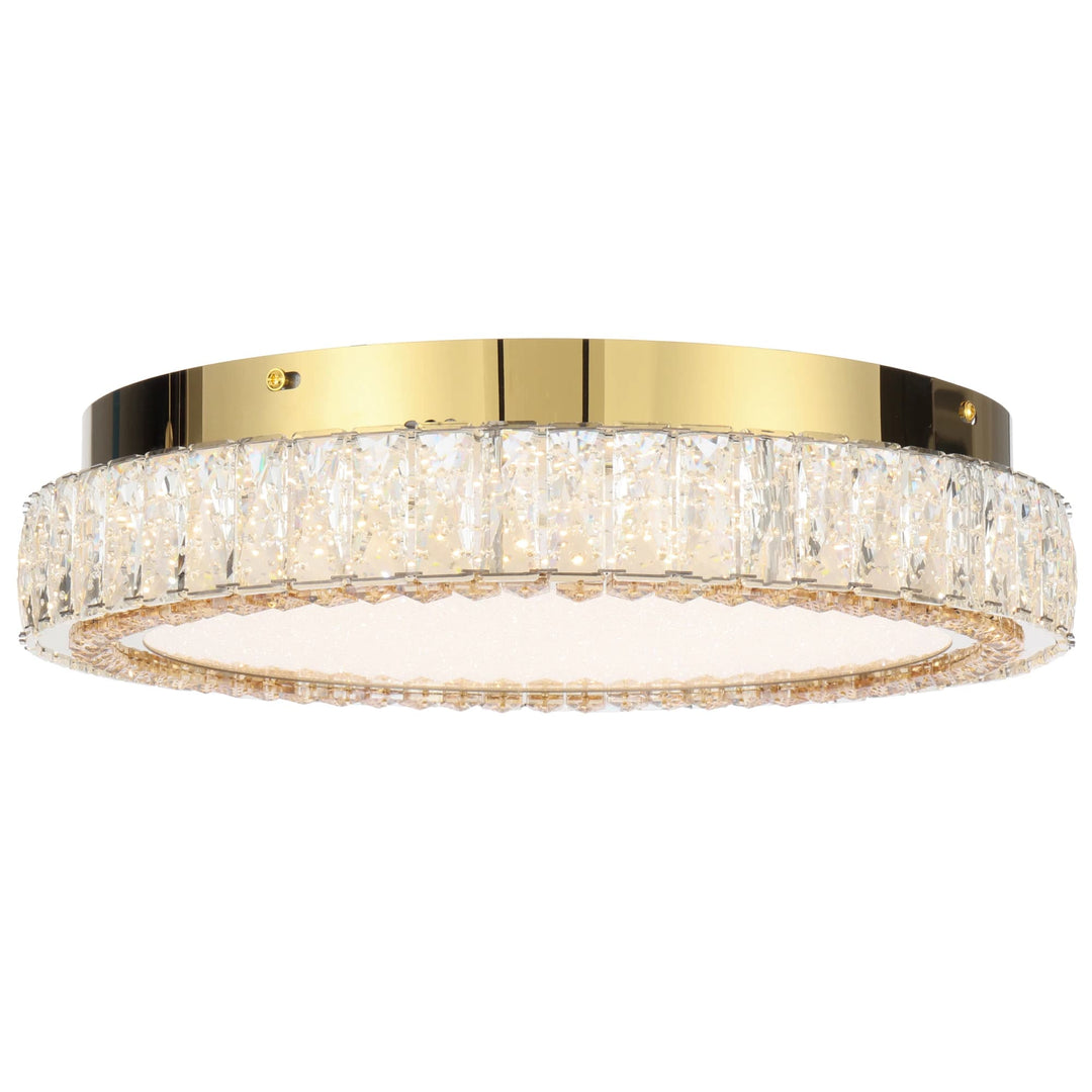 Telbix Lucent 400mm LED Oyster Light | Gold