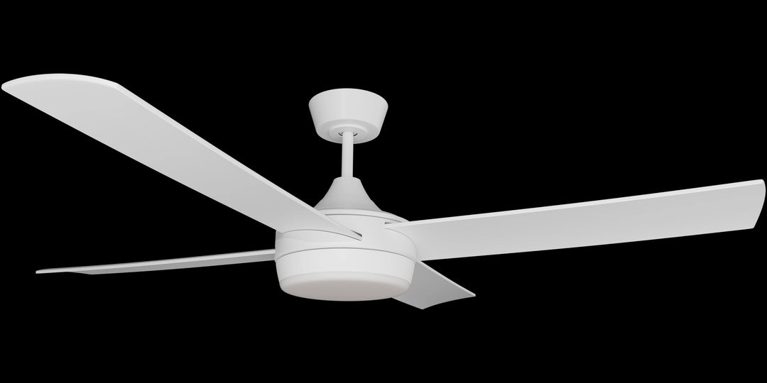 Calibo Breeze Silent 52" (1320mm) ABS Energy Efficient DC Ceiling Fan with 24W LED Light and Remote | White
