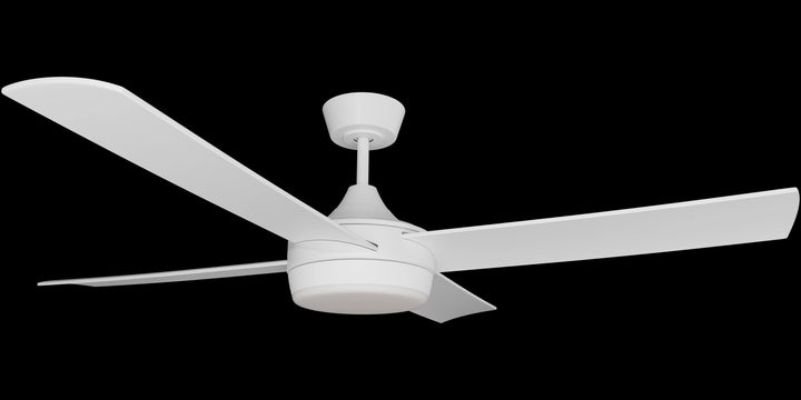 Calibo Breeze Silent 52" (1320mm) ABS Energy Efficient DC Ceiling Fan with 24W LED Light and Remote | White