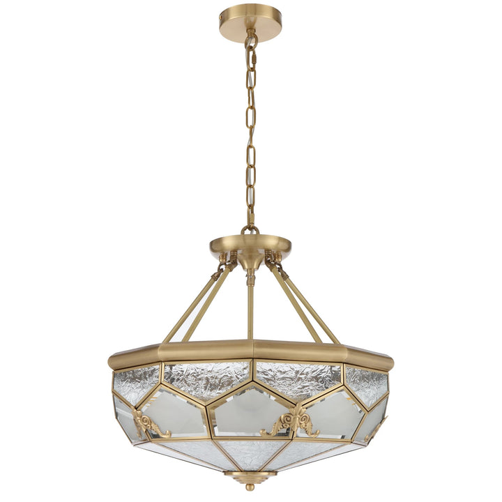 Telbix Valmont 6 Light Pendant Light | Brass