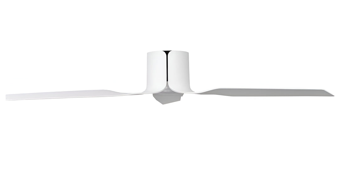 Fanco Flow 52" Low Profile DC Ceiling Fan with LED Light and Remote | White