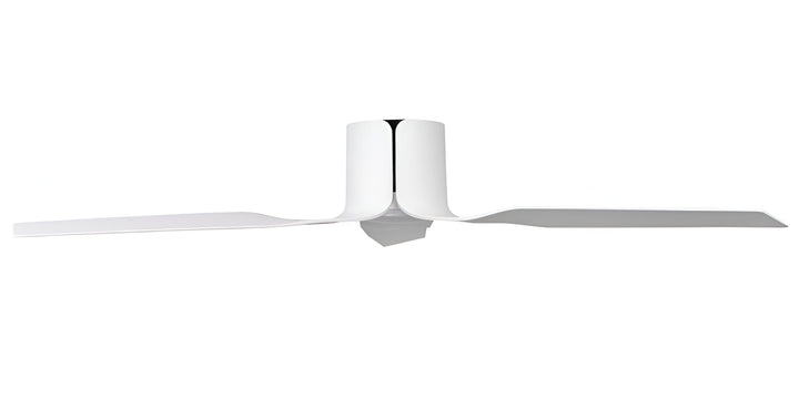 Fanco Flow 52" Low Profile DC Ceiling Fan with LED Light and Remote | White