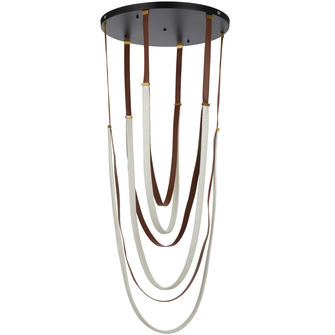 Telbix Mio 128W LED Pendant Light | Black