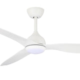 Fanco Eco Style DC 52" Ceiling Fan With Remote and CCT LED Light | White