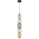 Telbix Torso 5 Light LED Pendant | Brass