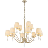 Telbix Malvern 12 Light Pendant Light | Antique Silver