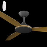 Calibo Condor 56" DC Smart Ceiling Fan with Remote Control | Black and Teak