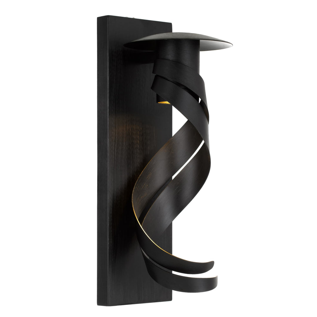 Telbix Tobera Handmade Exterior Wall Light IP44 (GU10) | Black