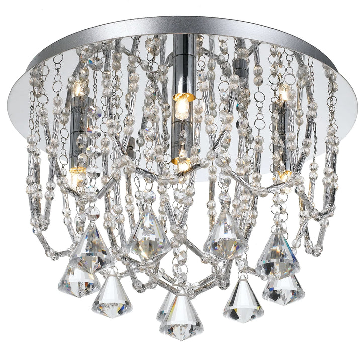Telbix Sandro 5 Light Crystal CTC Light | Chrome