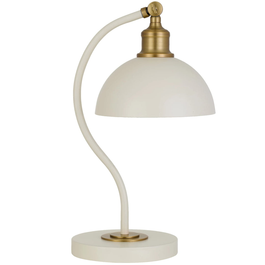 Telbix Brevik 1 Light Table Lamp | Beige