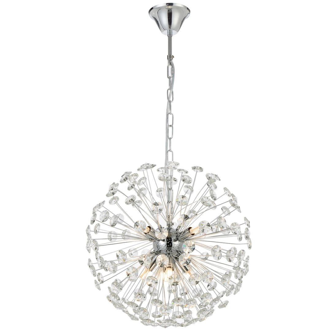 Telbix Lerida 8 Light Pendant | Chrome
