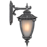 Telbix Delfino Exterior Wall Light | Silver