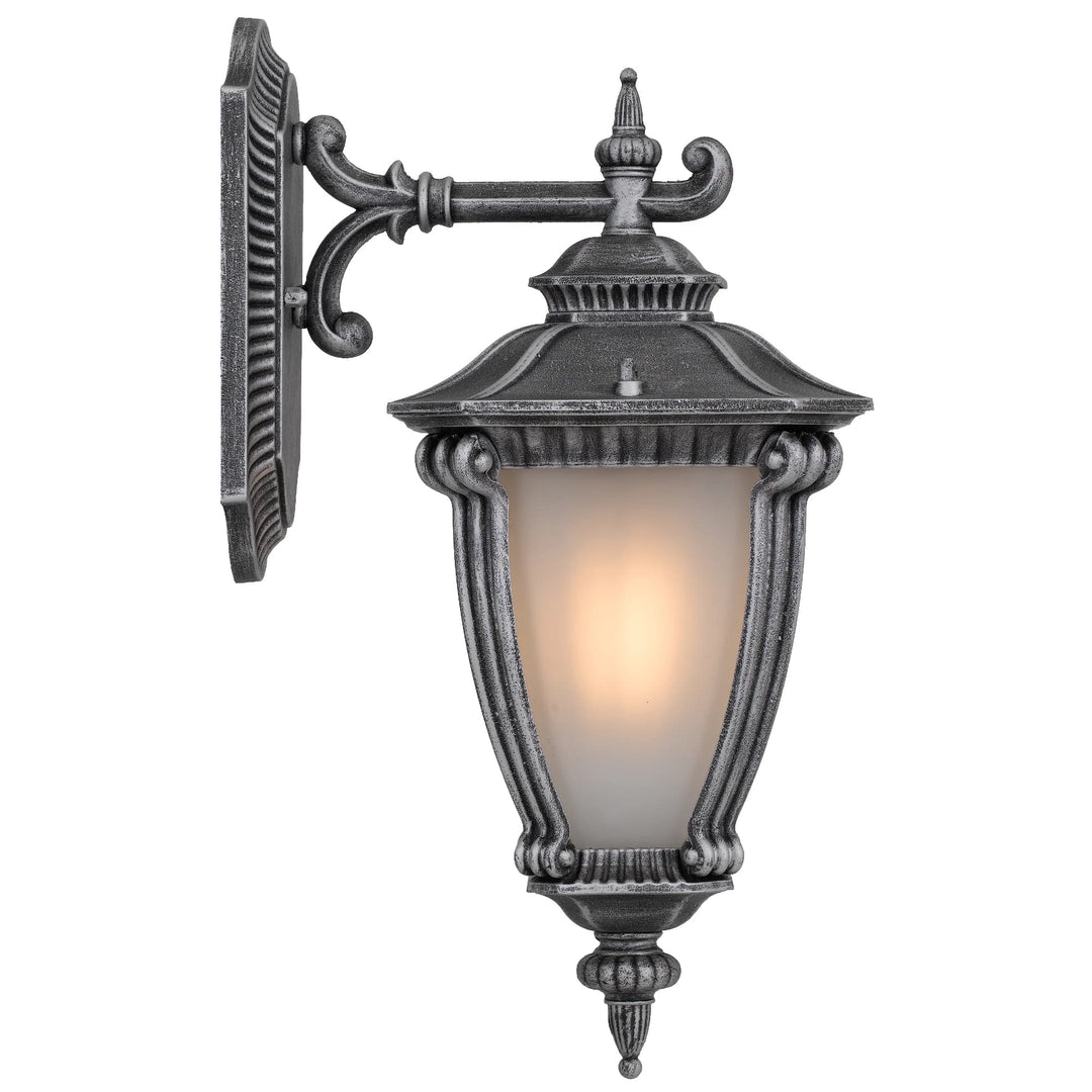 Telbix Delfino Exterior Wall Light | Silver