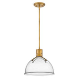 Hinkley Argo Medium Pendant Light | Heritage Brass & Seedy Glass